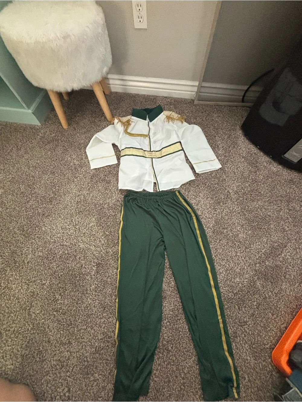 Girls Emerald Green Princess Tutu and Matching Prince Costume kids size 6/7